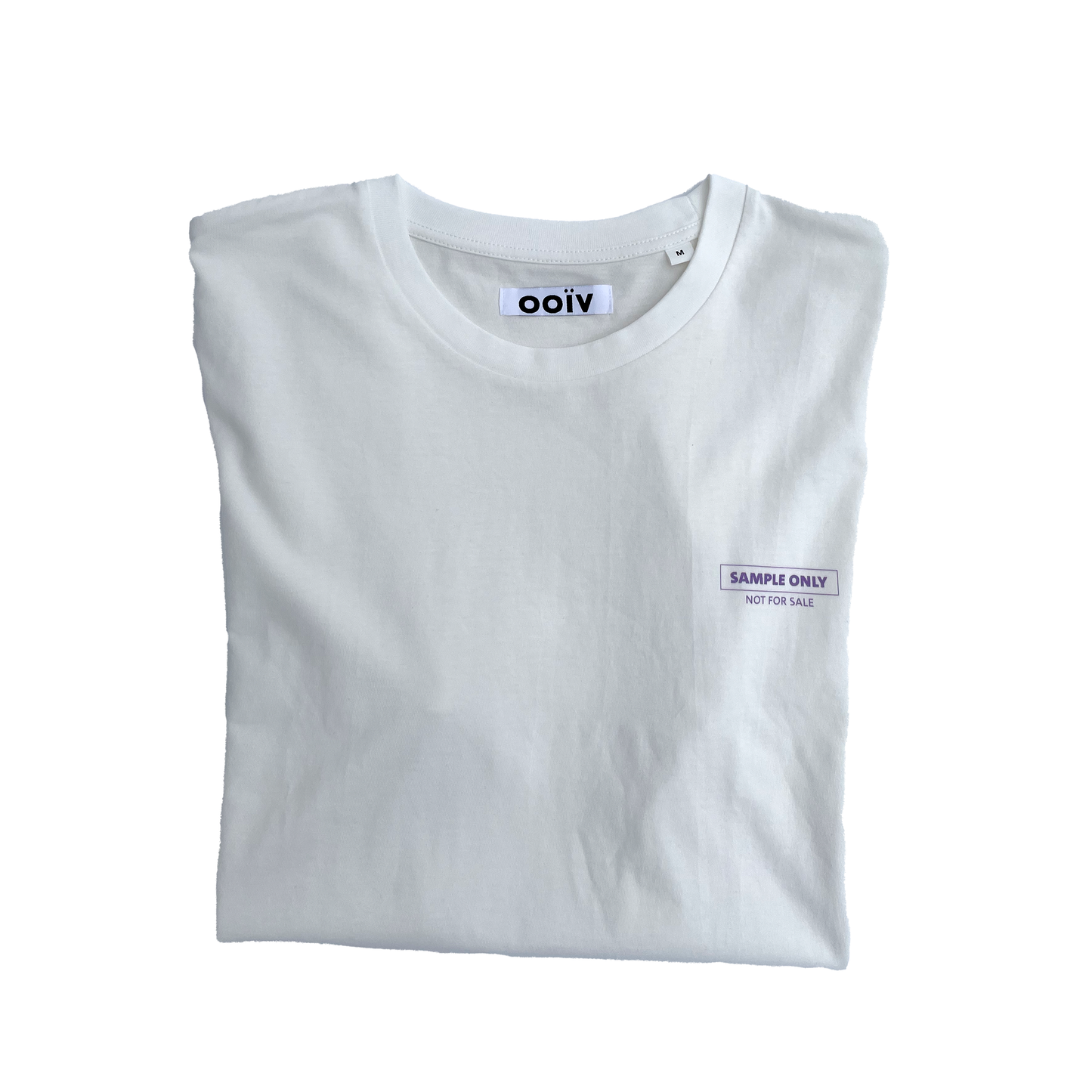 tee with "sample only" print - off white