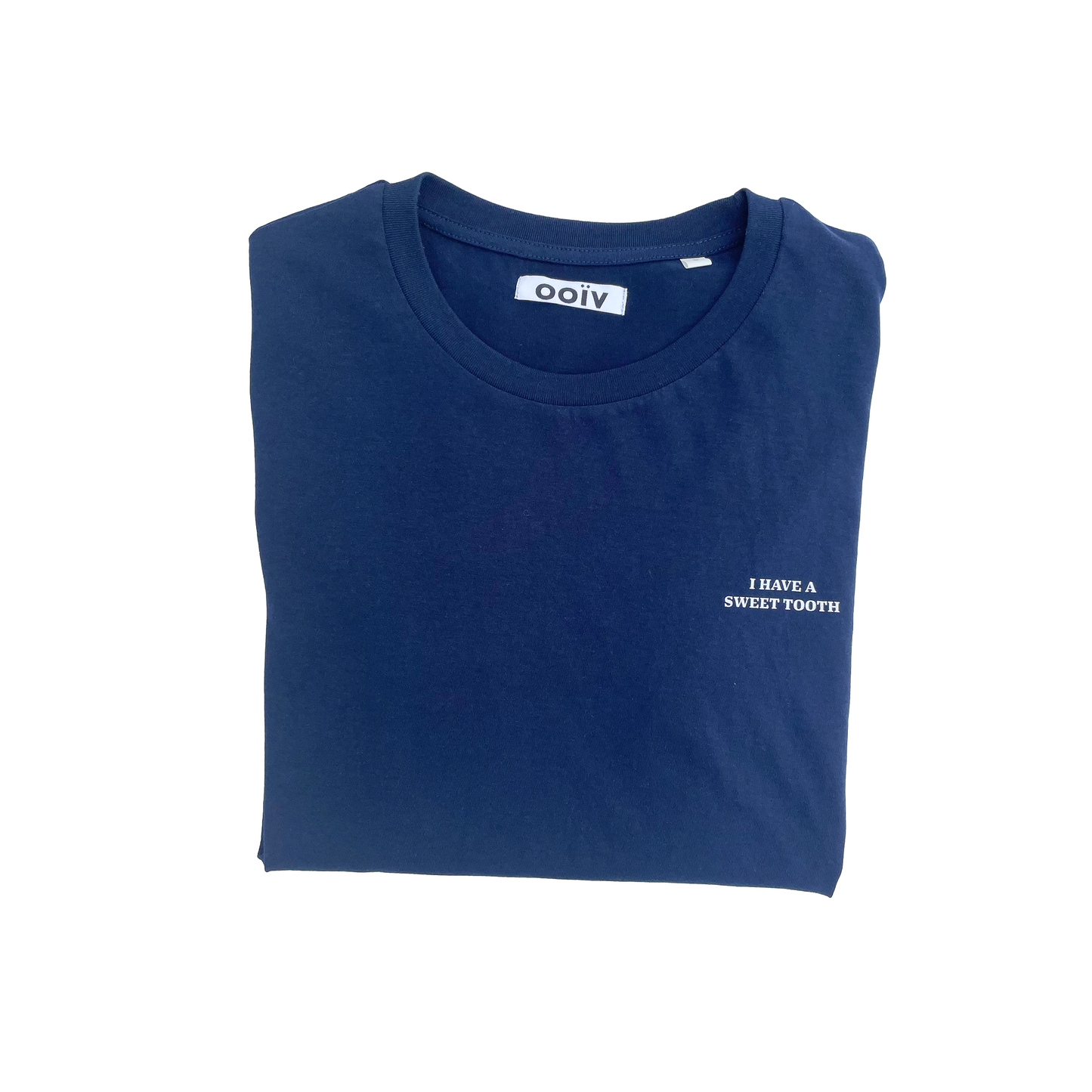 unisex tee with "sweet tooth" print